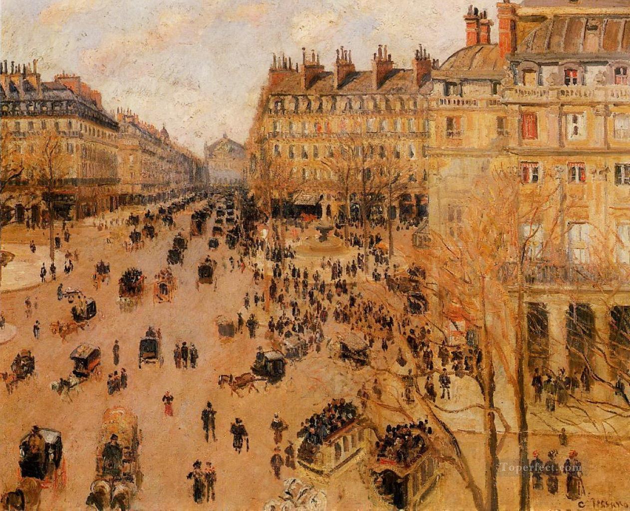 フランスの脅威広場 太陽の効果 1898年 カミーユ・ピサロ油絵